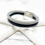Stainless Steel And Leather Rope Mens Bracelet, thumbnail 10 of 12