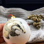Badger Bone China Christmas Bauble, thumbnail 2 of 10
