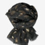 Feather Silver Foil Print Scarf, thumbnail 7 of 7