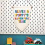 Personalised Kids Play Room Hanging Banner Sign, thumbnail 6 of 9
