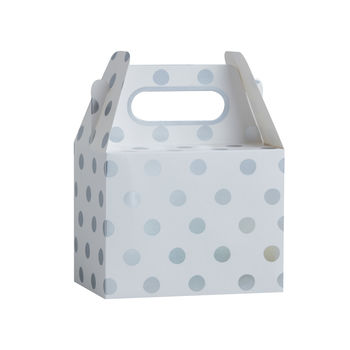 Silver Foiled Polka Dot Party Boxes, 2 of 3