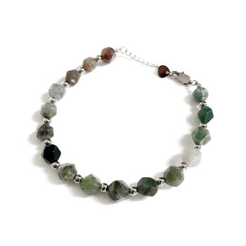 Ares Mens Stone Beaded Bracelet, 2 of 2