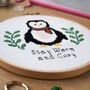 Penguin Christmas Cross Stitch Kit, thumbnail 2 of 8