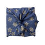 Midnight With Gold Snowflakes Fabric Gift Wrap, thumbnail 2 of 6
