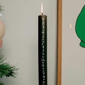 Christmas Countdown Advent Pillar Candle, 3 of 7