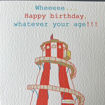 Contemporary Helter Skelter Greeting Card, 2 of 2