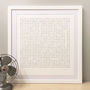 Personalised Word Search Art Print With 100 Words, thumbnail 1 of 12