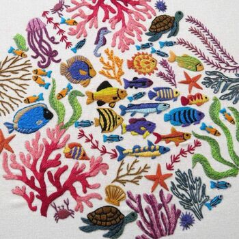 Ocean Wonders, Hand Embroidery Kit, 9 of 12