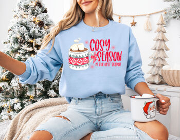 Cosy Season Festive Christmas Jumper For Women, 5 of 8