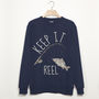 Keep It Reel Men’s Fishing Sweatshirt, thumbnail 3 of 3