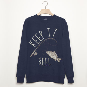 Keep It Reel Men’s Fishing Sweatshirt, 3 of 3