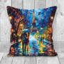 Midnight Promenade In Paris Hand Made Poly Linen Cushions, thumbnail 6 of 8