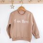 I Am One, Customised Birthday Jumper, thumbnail 6 of 9