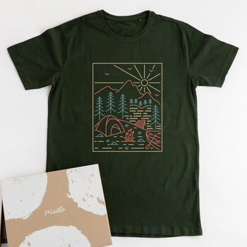 Organic Cotton Camping Eco Friendly T Shirt, 3 of 7