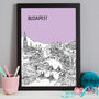 Personalised Budapest Print, thumbnail 8 of 10