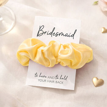 Hen Party Scrunchie Favours Lemon Yellow, 5 of 6