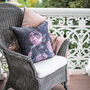 Antique Rose Print Cushion, thumbnail 3 of 3