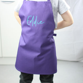 Personalised Name Apron For Kids, 7 of 8