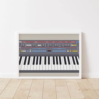 Synthesizer Keys Print | Juno Synth Poster, 6 of 10