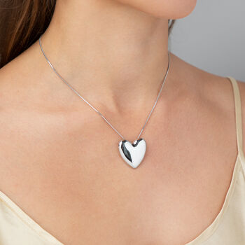 Shiny Heart Pendant Necklace, 2 of 3