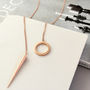 Long Minimalist Necklace With Spike, thumbnail 1 of 3