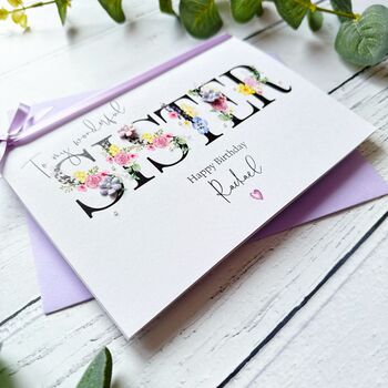 To My Wonderful Sister Birthday Card, 5 of 9
