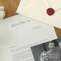A Letter To Our Son On His Wedding Day Personalised Keepsake, thumbnail 7 of 10