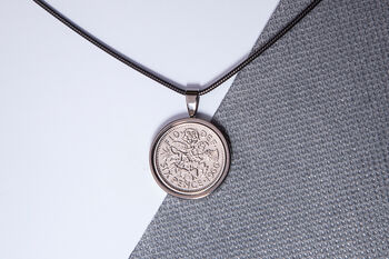 1966 60th Birthday Sixpence Coin Pendant Gift, 4 of 4
