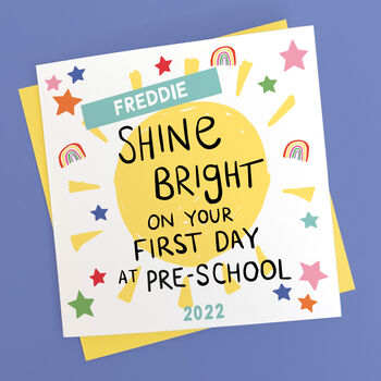 'Shine Bright' First Day At School Card, 5 of 7