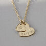Gold Plated Or Sterling Silver Heart + Initial Necklace, thumbnail 5 of 5