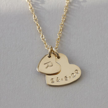 Gold Plated Or Sterling Silver Heart + Initial Necklace, 5 of 5