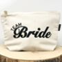 Team Bride Personalised Make Up Bag, thumbnail 3 of 4