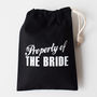 Personalised, Property Of The Bride, Groom Black Boxers, thumbnail 3 of 10