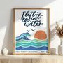 ‘I Left It In The Water’ Personalised Baptism Print, thumbnail 1 of 11