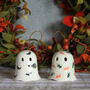 Ceramic Hanging Ghost Decoration With Bats. Halloween Ghost Boo, thumbnail 6 of 6