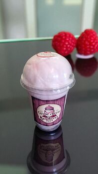 Crème Cheese And Raspberry Swirl Candy Floss Cake, 3 of 10