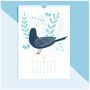 2025 Illustrated Birds Wall Calendar, thumbnail 3 of 5