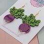 Turnip Glitter Earrings, thumbnail 5 of 5