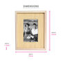 Textured Wooden Picture Frame For 4x6 Image, thumbnail 2 of 5