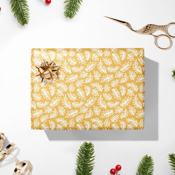Luxury Matisse Inspired Wrapping Paper Leaves, 7 of 10