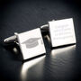 Personalised Graduation Square Cufflinks, thumbnail 1 of 7