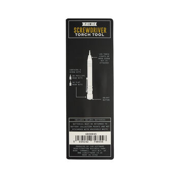 Dapper Chap Seven In One Screwdriver Torch Tool | Handy Tool | Portable | Fathers Day | Diy, 3 of 3