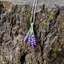Lavender Purple Flower Necklace, thumbnail 3 of 6