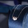 Axolotl Pendant Necklace In Sterling Silver, thumbnail 1 of 10