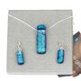 Blue Green Colour Changing Glass Necklace, thumbnail 4 of 12
