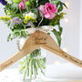 Personalised Bride And Groom Wooden Wedding Hanger, thumbnail 5 of 5