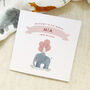 Personalised Welcome To The World Safari Card Blue, thumbnail 4 of 5