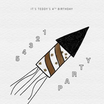 Teddy's Birthday Party Invitations, 2 of 4