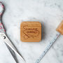 Oak Wooden 'Sewing Queen' Square Tape Measure, thumbnail 1 of 5