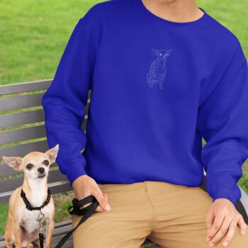 Personalised Pet Portrait Full Body Outline Sweatshirt, 3 of 10